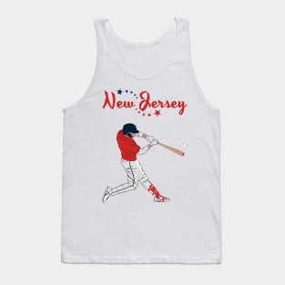 New Jersey USA Baseball Tank Top